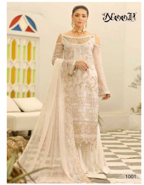 white top - georgette / net with heavy embroidery | bottom / inner - dul shantun with patch work | dupatta - naznik chiffon net embroidery n boder (pakistani copy) fabric embroidery work ethnic  