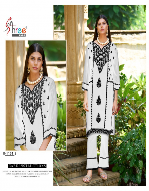 white top - georgette | bottom - cotton lycra | dupatta - embroidered net fabric embroidery work festive 