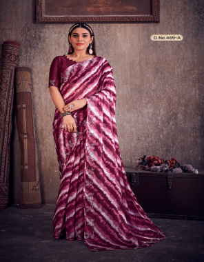 pink saree - limmy silk digital print | blouse - banglori silk swarovski work | work -  heavy swarovski work border fabric printed work festive 