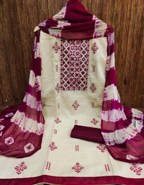 red top - khadi cotton | bottom - cotton | dupatta - nazmin fabric printed  work festive 