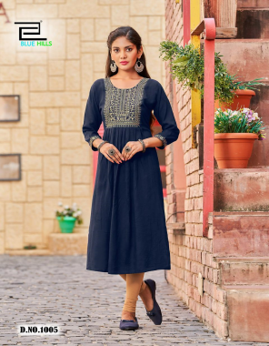 navy blue  rayon slub 14 kg embroidery | style - zari embroidery with sequence nayra cut (m to 4xl size price - 450/-) | (5xl to 10xl size price - 480/-) fabric embroidery  work festive 