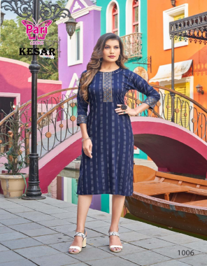 navy blue fabric - rayon 18 kg | heavy work catalogue with sleeves work | length - 45