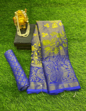 sky blue chiffon brasso silk saree with un stitched blouse  fabric printed  work wedding 