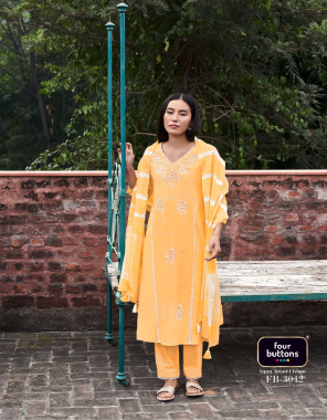 yellow top - heavy embroidered and handwork on pure cotton mal | inner - pure cotton mal | bottom - cotton cambric | dupatta - shibori print cotton with tassels | top length - 46