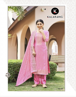 pink  top - pure muslin dola jacquard | bottom -  parampara silk | dupatta - pure muslin heavy work  fabric embroidery  work festive 
