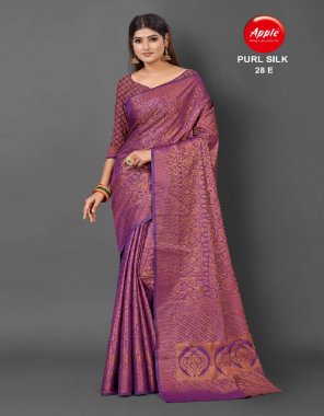 pink cotton silk copper saree fabric printed  work festive  