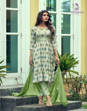 pista  rayon capsul print with mirror work | belt - rayon capsule print | bottom - pure rayon capsuleprint with additional pocket | dupatta - premium quality nazneen with printed four side lace  fabric printed  work ethnic 