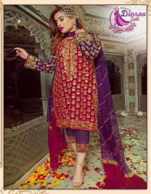 red top - heavy dull organza embroidery | bottom / inner - santoon | bottom - patch work | dupatta - net embroidery (pakistani copy) fabric embroidery  work wedding 