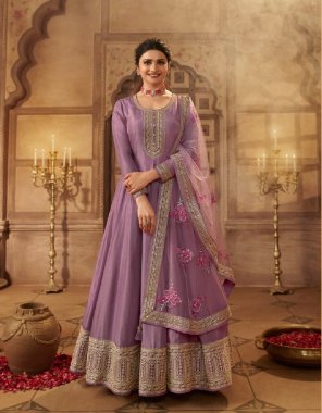 purple top - embroidered dola silk | bottom - santoon | dupatta - embroidered soft net  fabric embroidery  work wedding 