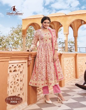 pink pure cotton print with gota & cotton lace work | bottom - pure cotton print | dupatta - mull cotton print with lace (2.30 cut & 36 panna ) fabric printed  work wedding 
