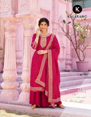 pink top - pure vichitra silk print with work | bottom - santoon | dupatta - pure vichitra silk print with work  fabric printed  work festive 