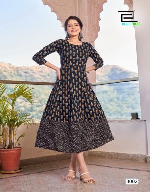 black cotton discharge print | concept - anarkali gown with handwork  fabric printed  work ethnic 