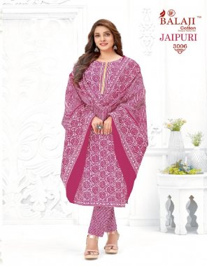 pink top - pure cotton with jaipuri prints | bottom - pure cotton with jaipuri prints | dupatta - pure cotton printed 2.25 mtrs  fabric printed  work ethnic 