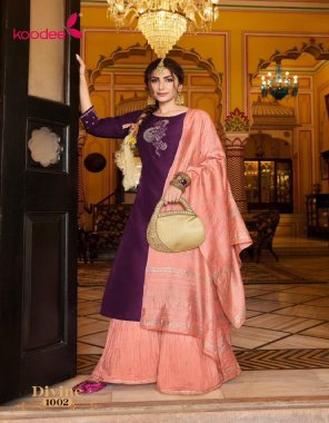 purple top & bottom - heavy chinon with full inner | bottom - 2.5 mtr full flair with stripe | dupatta  - chanderi work khatli work with embroidery work  fabric embroidery  work wedding 
