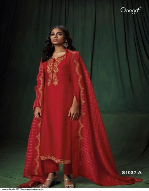 red top  - premium bemberg silk with embroidery and handwork | bottom - premium cotton satin | dupatta - finest organza jacquard with embroidery  fabric embroidery  work wedding 