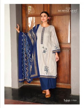 navy top - pure lawn cambric cotton digital print with embroidery work | bottom - cotton dyed | dupatta - pure lawn cotton box pallu print digital print  fabric embroidery  work festive 