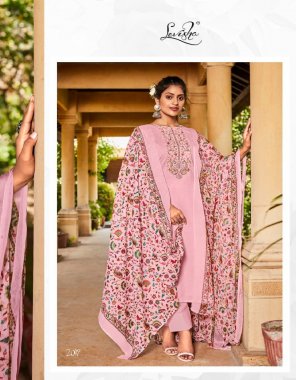 pink top - cambric cotton negative print with heavy embroidery with swarovski daimond (2.50 mtrs ) | bottom - cotton | dupatta - cotton mal mal print  fabric embroidery  work wedding 
