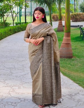 brown banglori handloom raw silk saree crafted with rich pallu and running blouse piece | saree - 5.50 mtr | blouse - 0.80 mtr fabric printed  work ethnic 