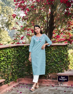 sky top - pure cotton stitch dobby with heavy intricate embroidery designs | length - 46