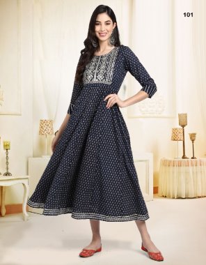 navy cambric cotton printed with work  fabric printed  work ethnic 