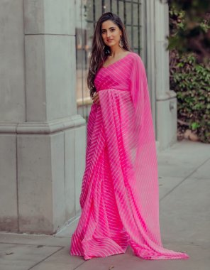 pink soft organza digital silk | blouse - sattin silk (master copy )  fabric printed  work wedding 