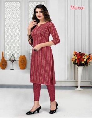 red kurti - south cotton with beautiful weaving work | bottom - south cotton with beautiful weaving work with elastic  fabric weaving  work festive 