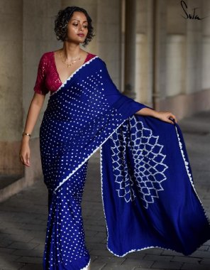blue heavy chinnon (5.5 m) i work digital print i blouse georgette with embroidery & sequence work blouse (master copy) fabric digital print  work ethnic 