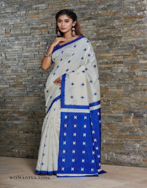blue bhagalpuri silk saree fabric printed work  work running  
