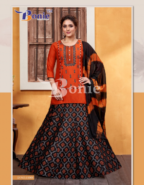 orange rayon 14kg i embroidery work in  top  fabric embroidery  work festive  