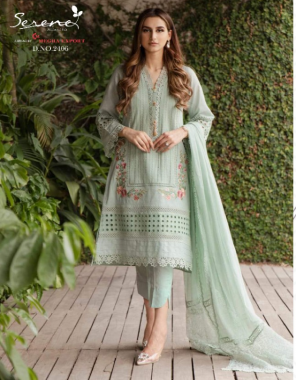 pista top - lawn cambric heavy embroidery | bottom - semi lawn cotton |dupatta - heavy nameen embroidery (pakistani copy) fabric embroidery work running  