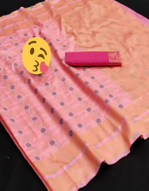 pink lichi silk fabric weaving jacqaurd  work festive  