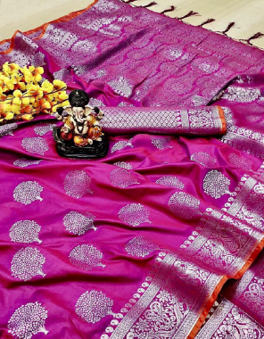 pink soft lichi silk fabric weaving sliver  work ethnic  
