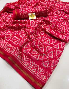 dark pink pure cotton fabric printed work casual  