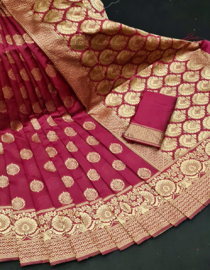 marron lichi silk fabric weaving jacqaurd work ethnic 