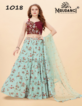 sky blue blouse - polyster chinon with handwork and embroidery work inner crepe | lehenga - soft polyster satin with digital printed with can can with latkan inner crepe | dupatta - net embroidery latkan fabric embroidery work casual 