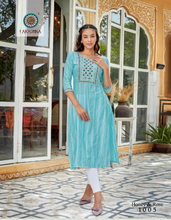 sky blue pure viscose with stripe pattern & finely done embroidery work  fabric embroidery work ethnic 