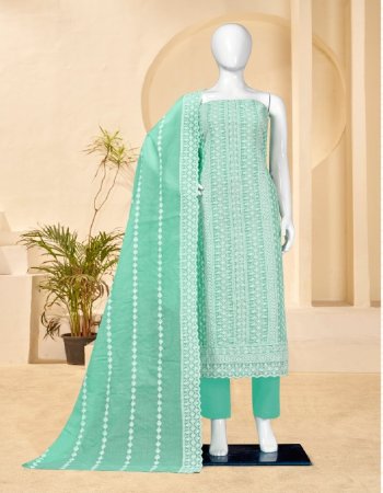 green top - soft cotton dyed with shiffli embroidery work | bottom - cotton soild dyed | dupatta - soft cotton with shiffli embroidery work  fabric embroidery work ethnic 