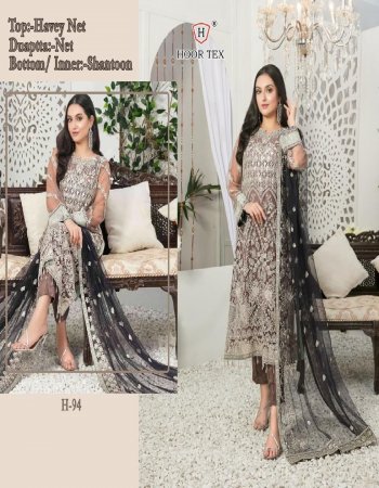 brown top - heavy net with embroidery sequance work ( front & back work ) | bottom - santoon | inner - santoon | dupatta - heavy net embroidery sequance work | size - 54 ( 7xl) fabric embroidery work party wear 