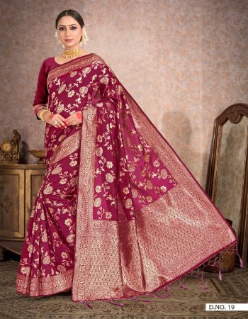 pink lichi bindi silk  fabric weaving work ethnic 