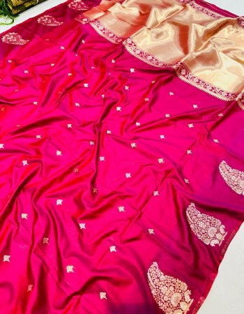 pink kanchipuram pure silk handloom saree fabric weaving work casual 