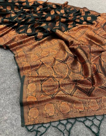 green ultra satin pure banarasi silk fabric weaving work festive 