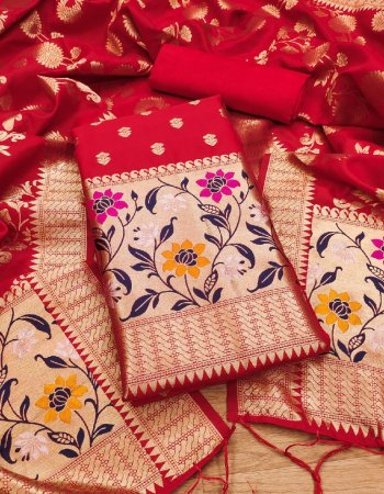 red top - pure zari soft banarasi silk ( 3m approx  including 0.40m sleeves ) | bottom - soft banarasi silk ( 2.50m approx ) | dupatta - pure zari soft banarasi silk ( 2.30m approx ) 36