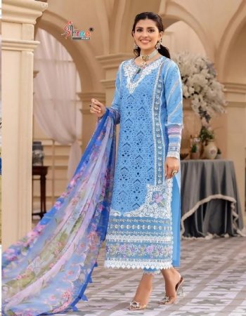 sky top - pure cotton with patch embroidery | bottom - semi lawn | dupatta - silver  (pakistani copy)  fabric embroidery  work wedding 