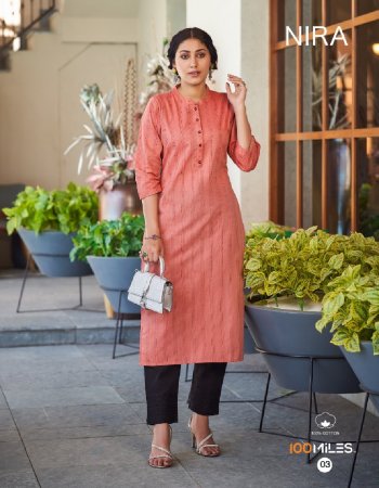orange pure cotton fabric kurti with self stitch line  fabric plain work  work festive 