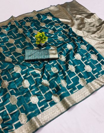 sky organza | type - weaving  fabric weaving  work ethnic 