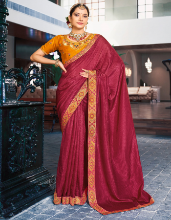 red vichitra silk lace border i saree-5.50 m i blouse- un-stitched embroidary 0.80 m  fabric plain work work casual 