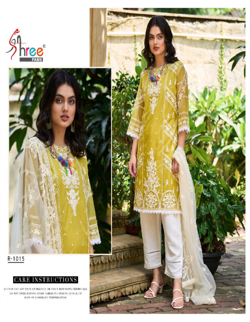 yellow top - pure organza with embroidery work | bottom - lycra cotton | dupatta - net embroidery work  fabric embroidery work festive 